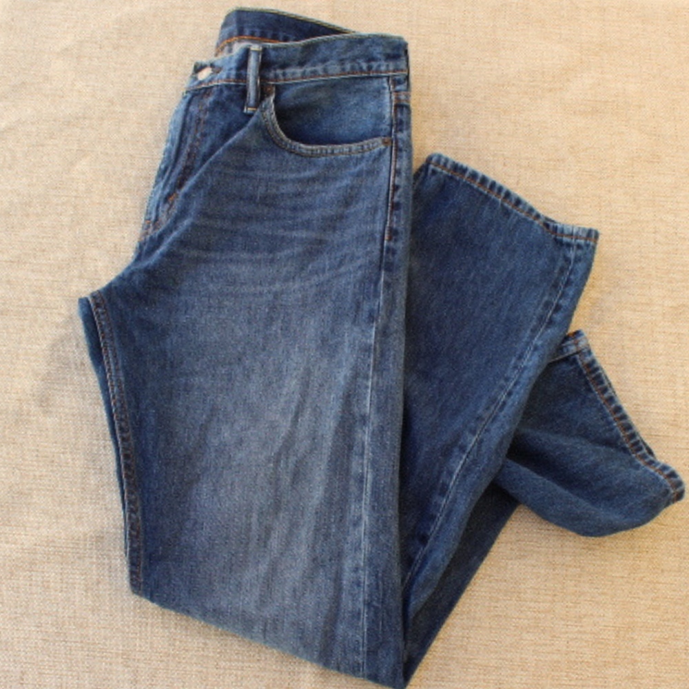 LEVIS 513 MENS STRAIGHT LEG BLUE DENIM JEANS 32 30
